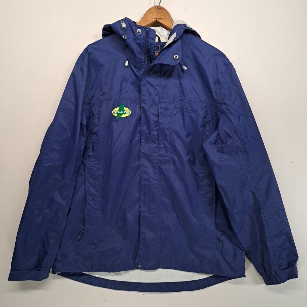 Ll Bean Rain Jacket M Reg Skills Inc Blue